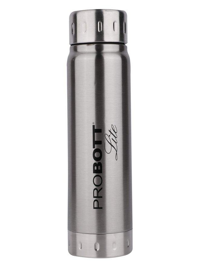 Probott Freeze 750ml Single Wall Stainless Steel Water Bottle 0.75 LTR Fridge Water Bottle, Adults, Silver | Leakproof | Freeze | Gym | Sports | Office | Home | Kitchen | Hiking | Treking | Travel - Image 1